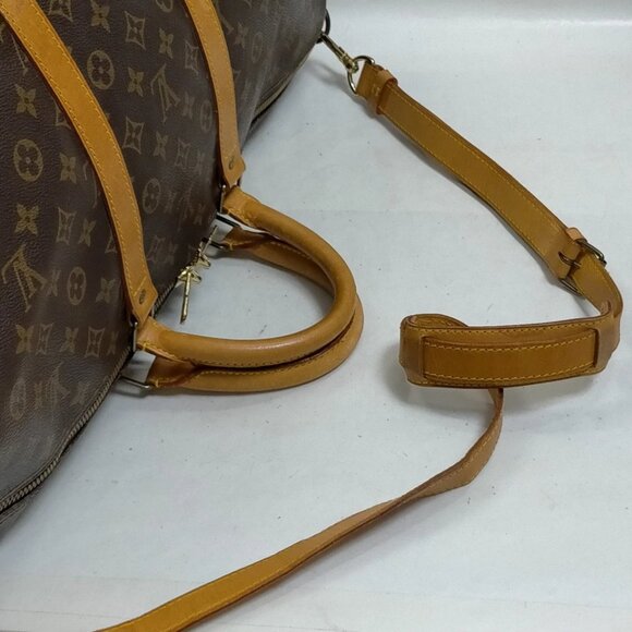 Louis Vuitton LV Boston Bag Keepall Bandouliere 55 Brown Monogram 799-082125 - Picture 6 of 9